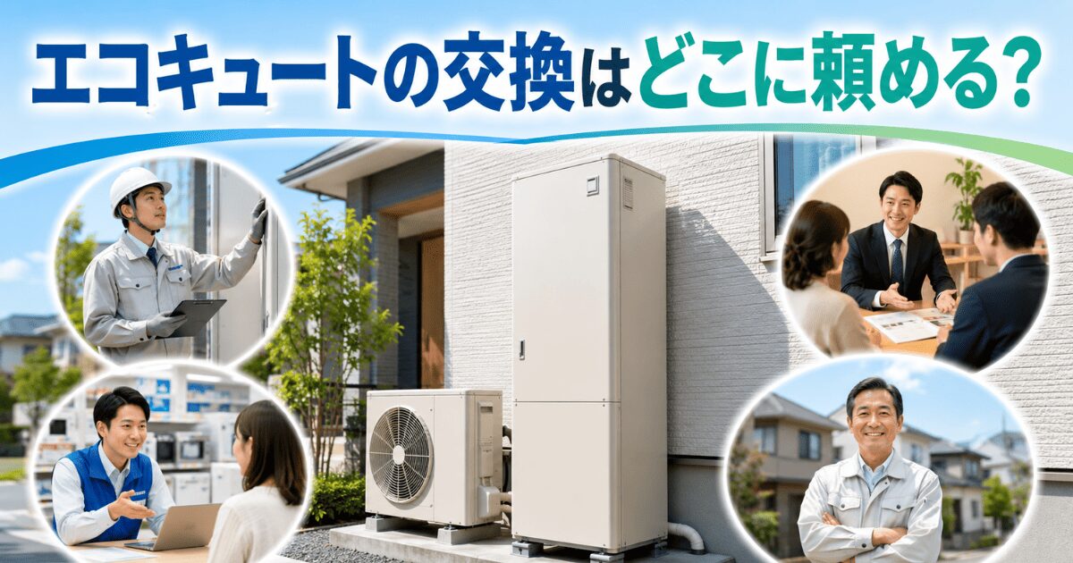 エコキュートの交換はどこに頼める?