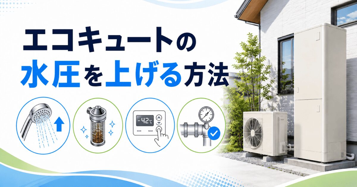 エコキュートの水圧を上げる方法