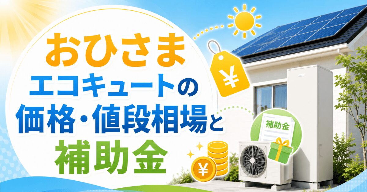 おひさまエコキュートの価格・値段相場と補助金