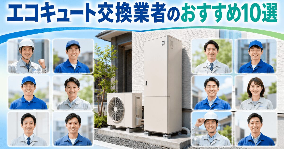 エコキュート交換業者のおすすめ10選