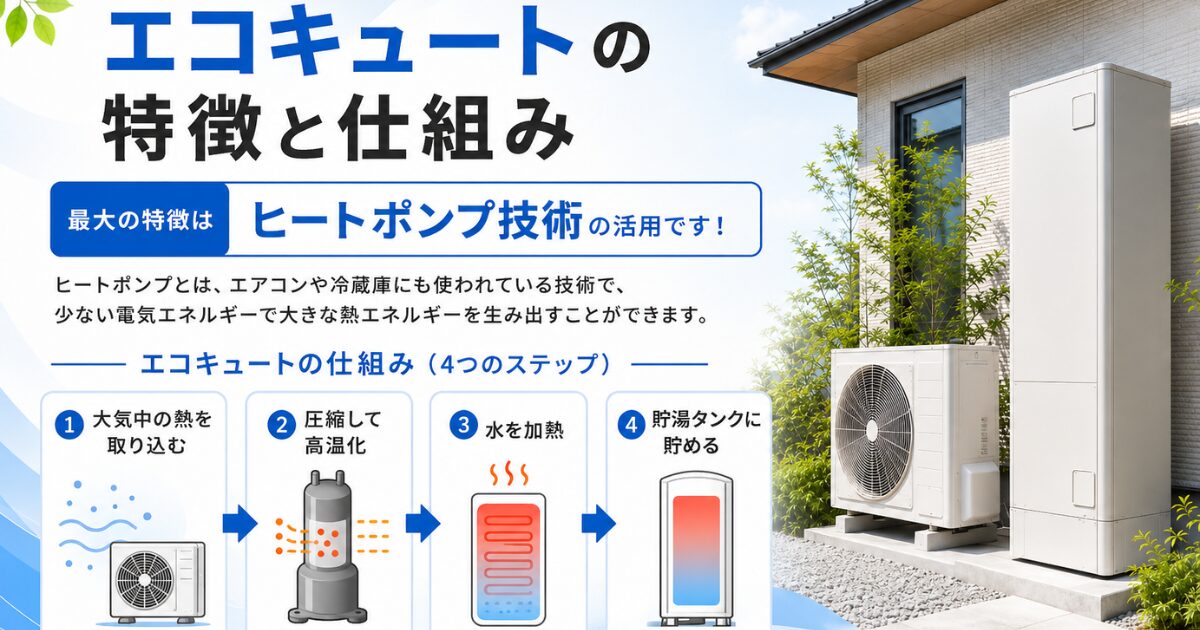 エコキュートの特徴と仕組み
