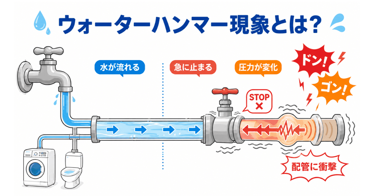 ウォーターハンマー現象とは？