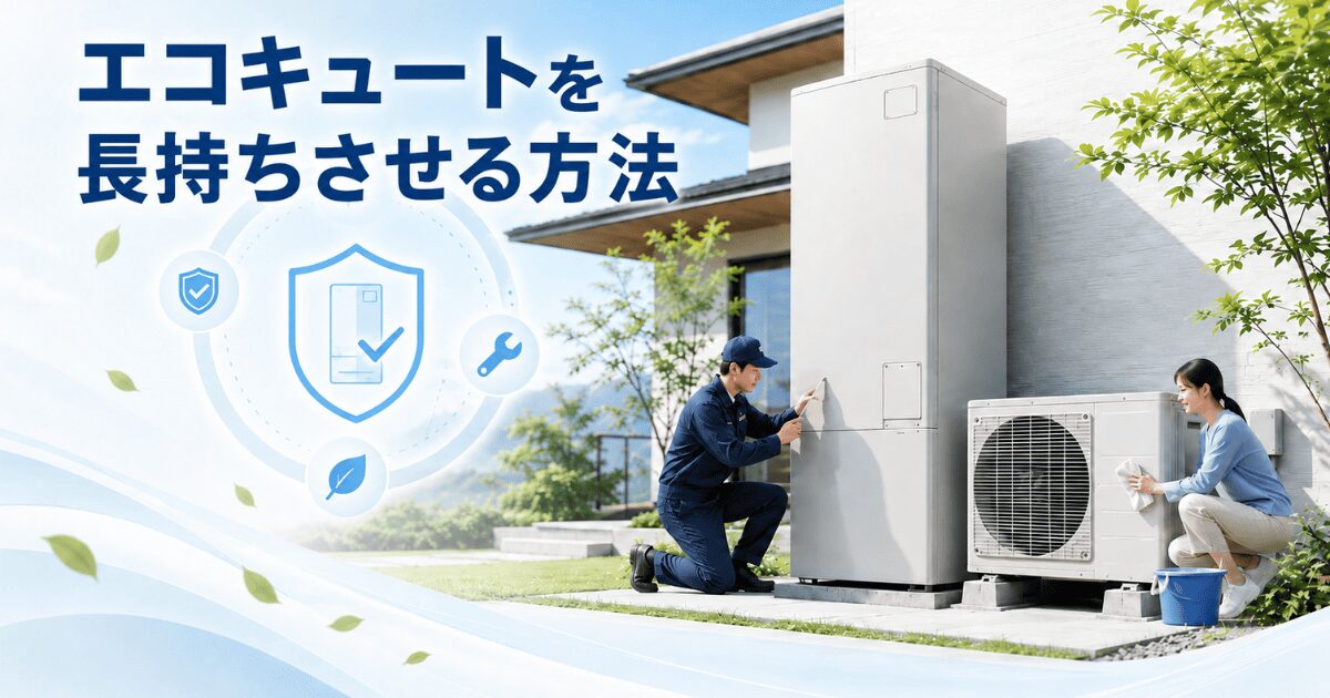 エコキュートを長持ちさせる方法