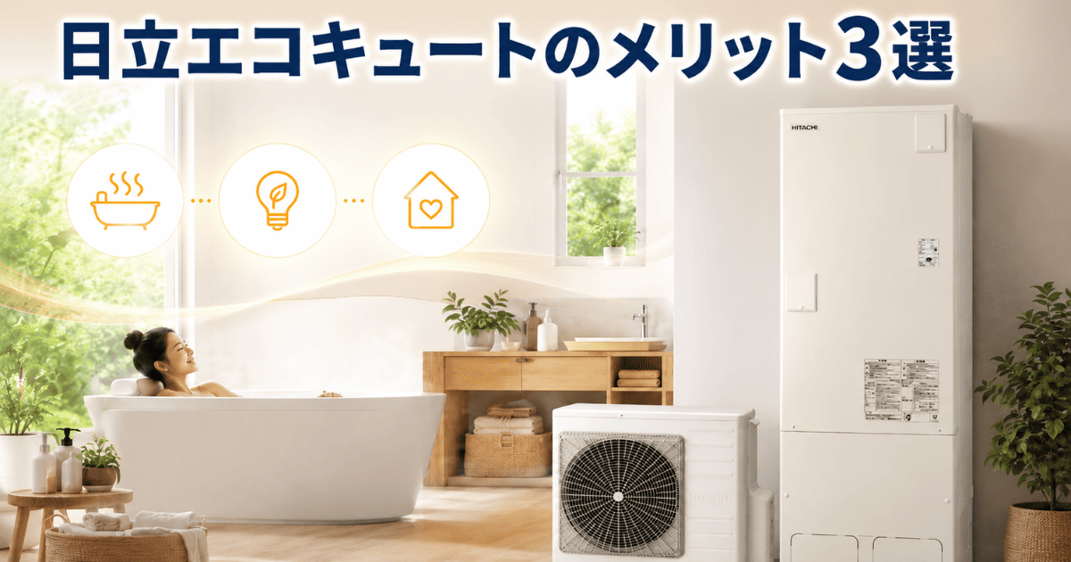 日立エコキュートのメリット3選