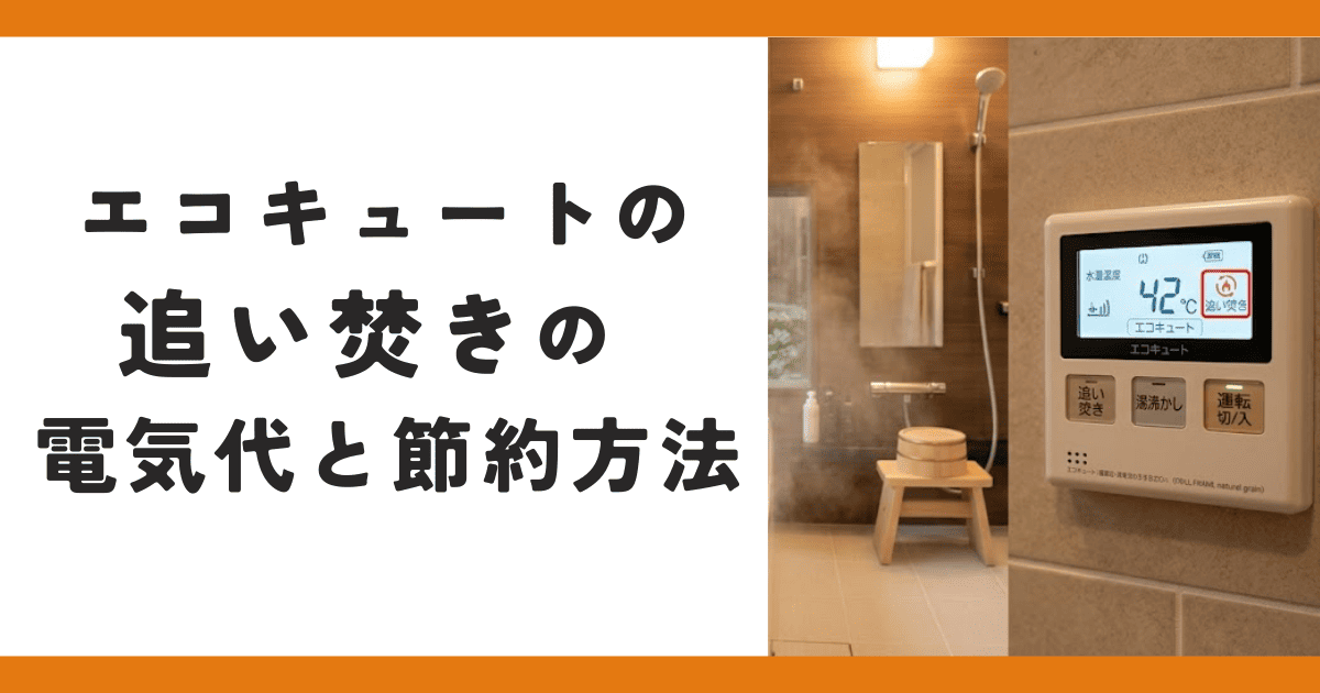 エコキュートの追い焚きの電気代と節約方法