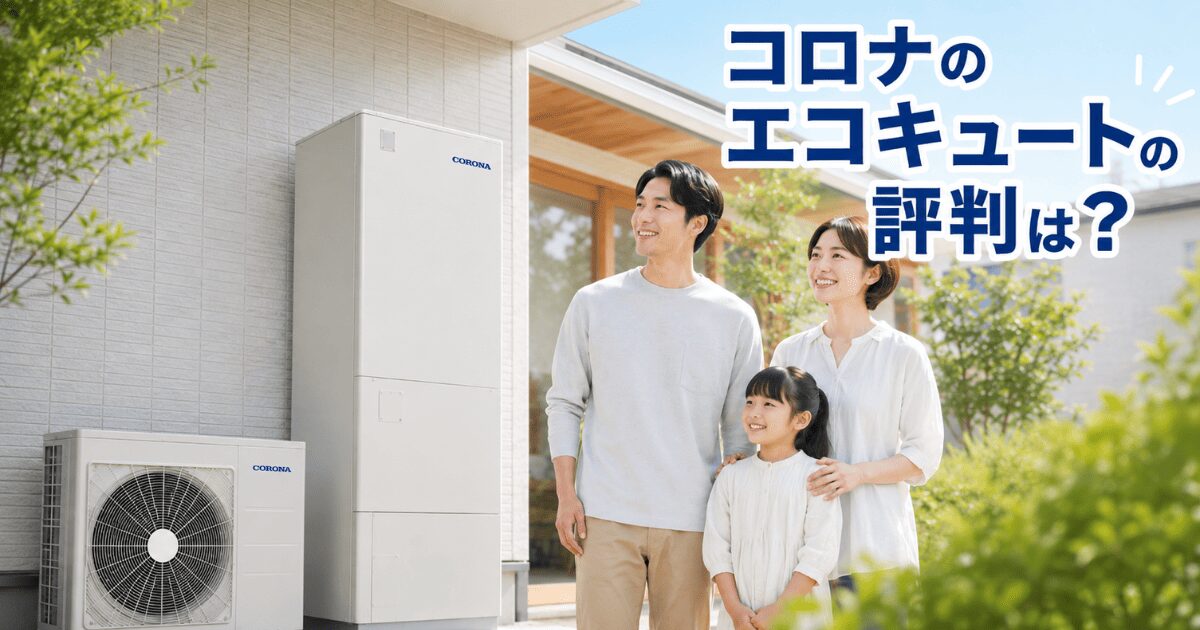コロナのエコキュートの評判は?