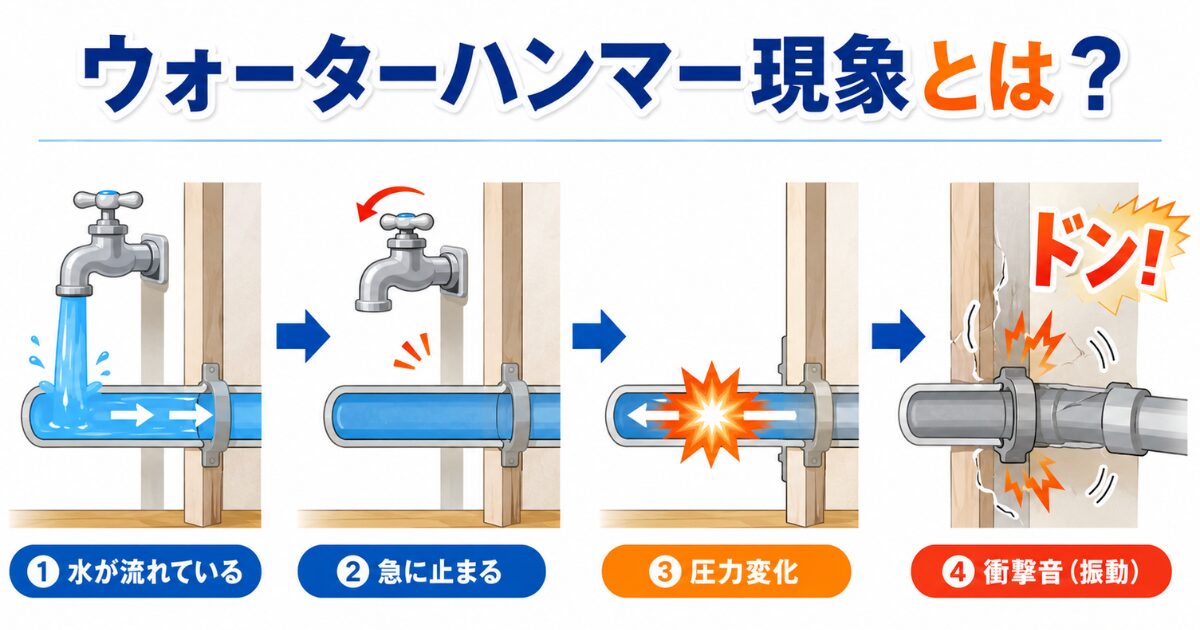 ウォーターハンマー現象とは？